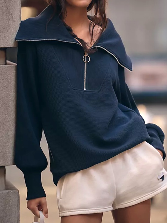Varley Tops - VARLEY Vine Half-Zip Pullover Navy